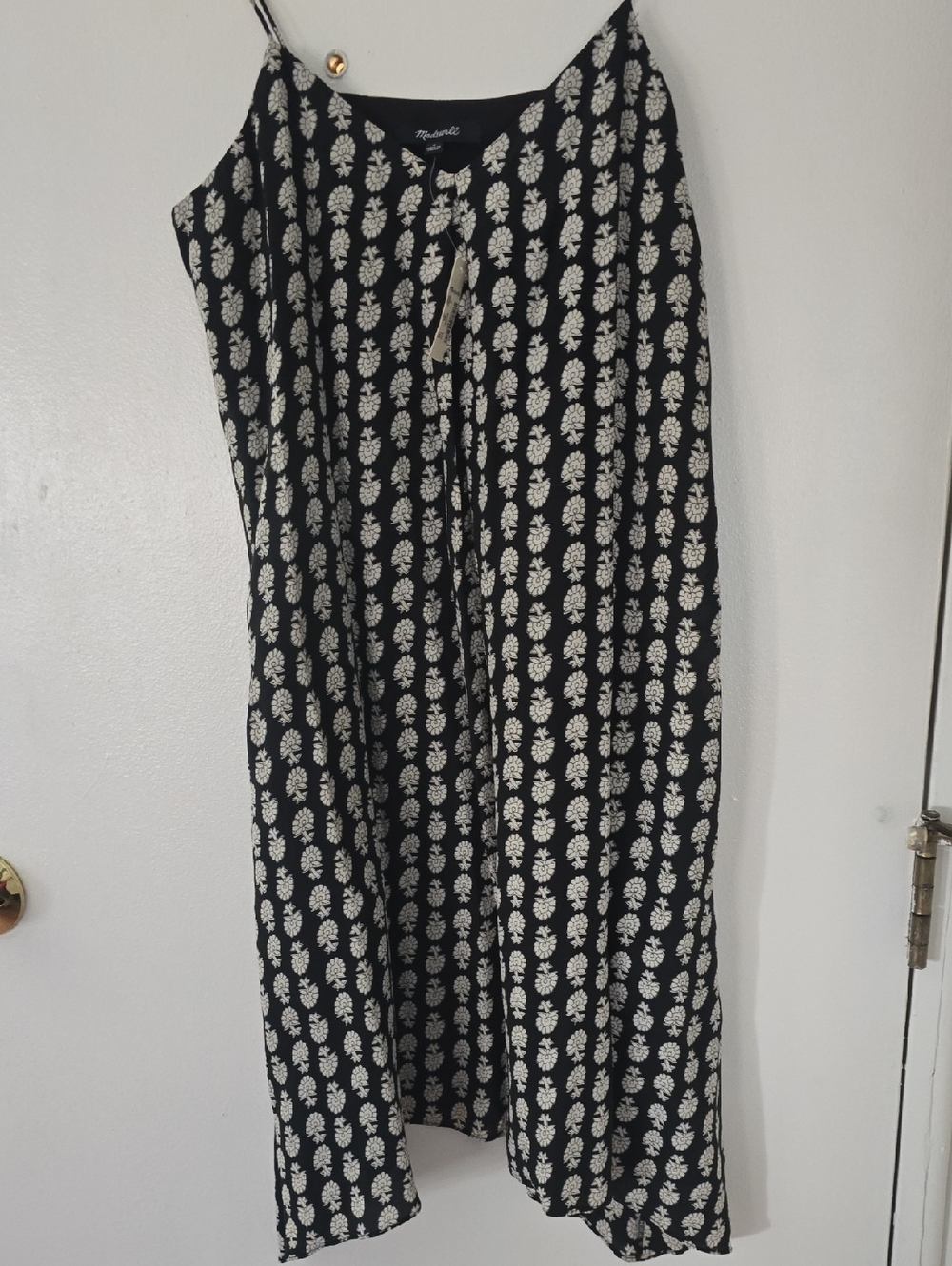 Madewell Black Mini Dress NWT 100% Silk